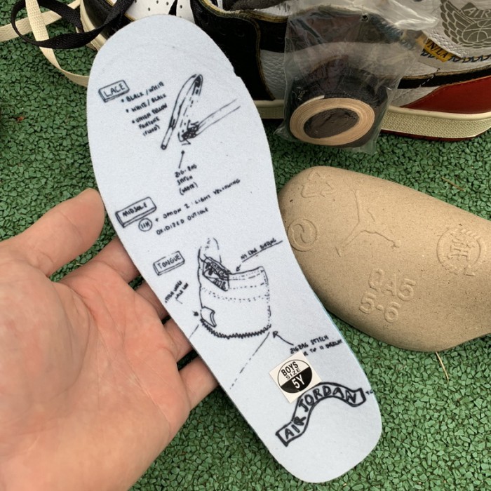 Authentic Union x Air Jordan 1 Retro High OG NRG White Red GS