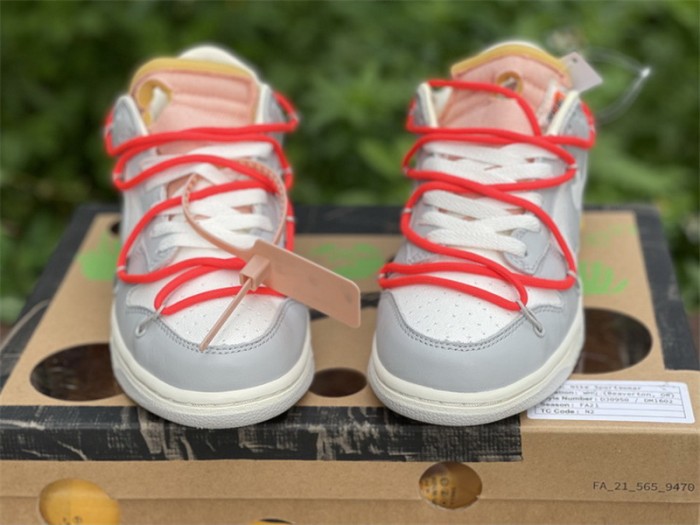 Authentic OFF-WHITE x Nike Dunk Low “The 50” DM1602 110