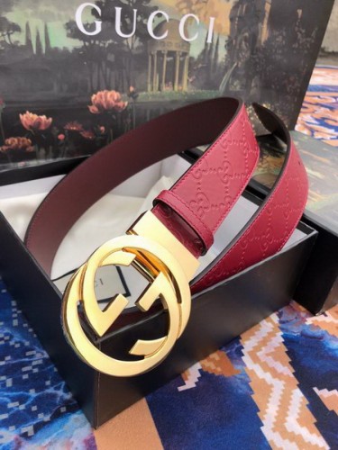 Super Perfect Quality G Belts(100% Genuine Leather,steel Buckle)-1823