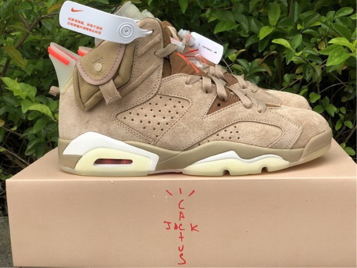 Authentic Travis Scott x Air Jordan 6 “British Khaki”