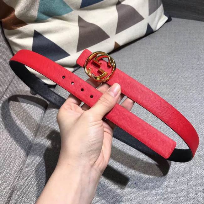 Super Perfect Quality G women Belts(100% Genuine Leather,steel Buckle)-404