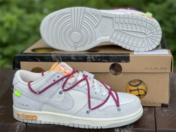 Authentic OFF-WHITE x Nike Dunk Low “The 50”DJ0950 114