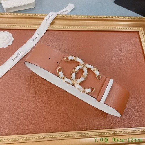 Super Perfect Quality CHNL Belts(100% Genuine Leather,steel Buckle)-273