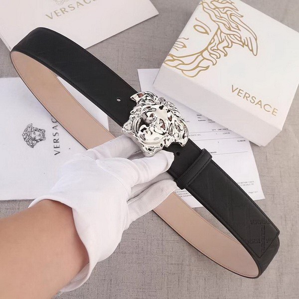 Super Perfect Quality Versace Belts(100% Genuine Leather,Steel Buckle)-256