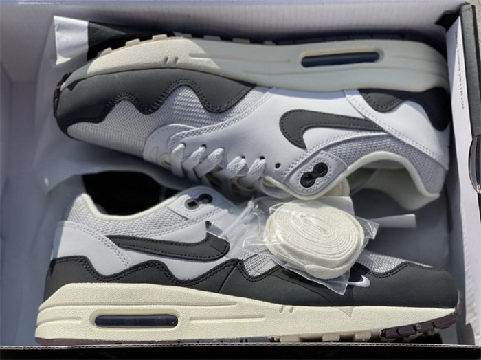 Authentic Patta x Nike Air Max 1 Black Grey