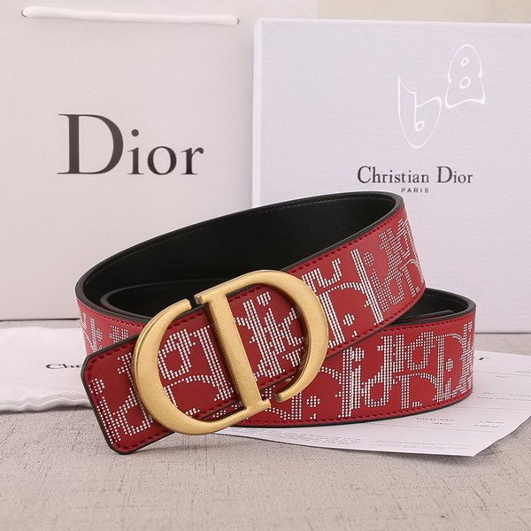 Super Perfect Quality Dior Belts(100% Genuine Leather,steel Buckle)-443