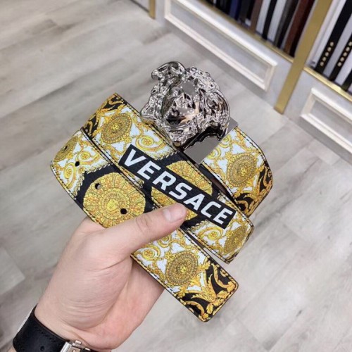 Super Perfect Quality Versace Belts(100% Genuine Leather,Steel Buckle)-597