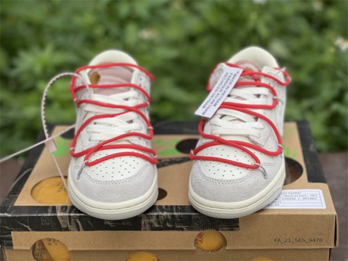 Authentic OFF-WHITE x Nike Dunk Low “The 50”DJ0950 118-001