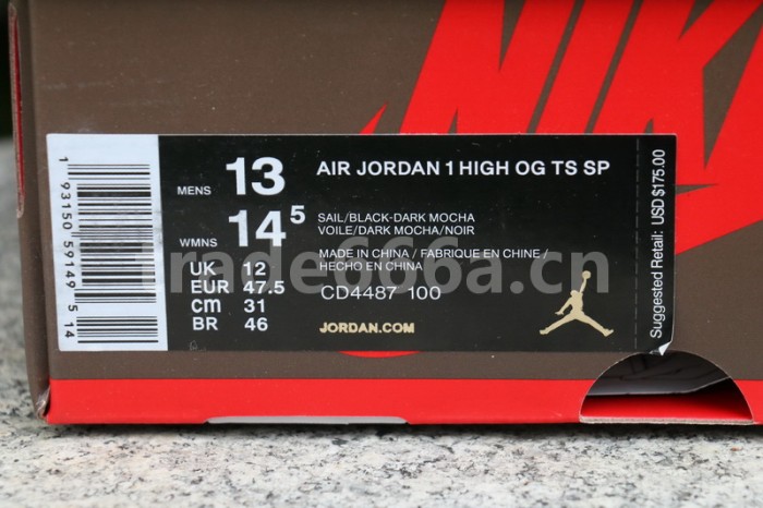 Authentic Travis Scott x Air Jordan 1 High OG TS SP
