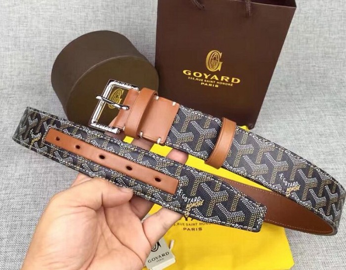 Super Perfect Quality Goyard Belts(100% Genuine Leather,steel Buckle)-001