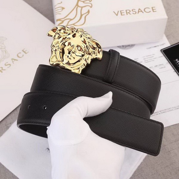 Super Perfect Quality Versace Belts(100% Genuine Leather,Steel Buckle)-579