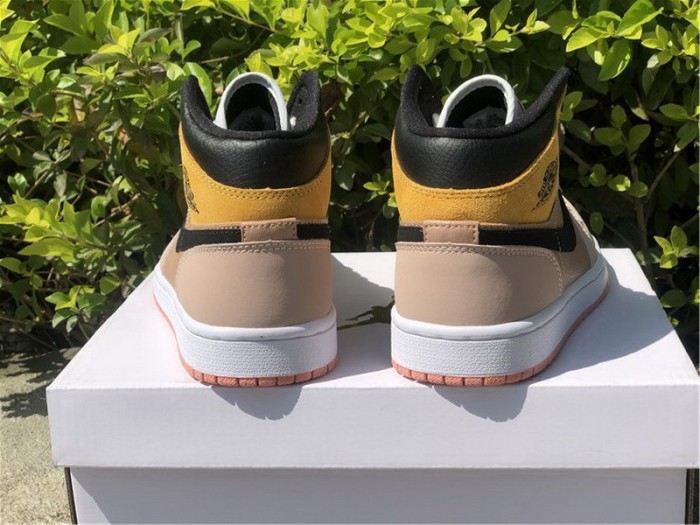 Authentic Air Jordan 1 Mid SE “Particle Beige” Women Size