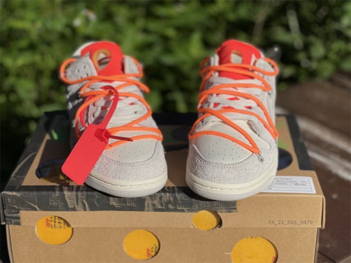 Authentic OFF-WHITE x Nike Dunk Low “The 50” DM0950 116