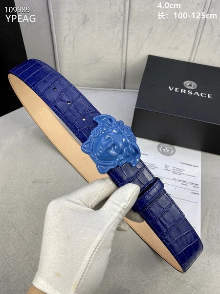 Super Perfect Quality Versace Belts(100% Genuine Leather,Steel Buckle)-913