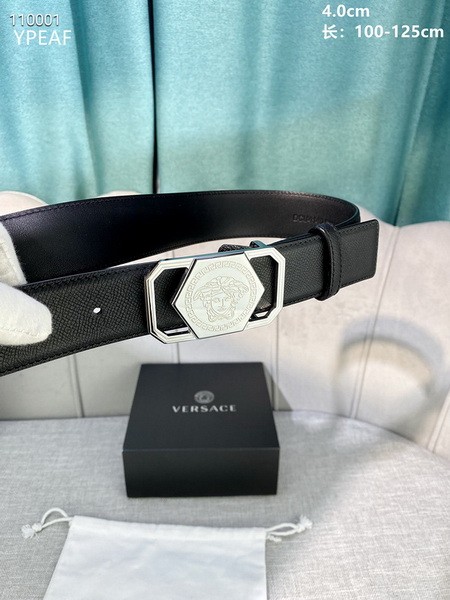 Super Perfect Quality Versace Belts(100% Genuine Leather,Steel Buckle)-938