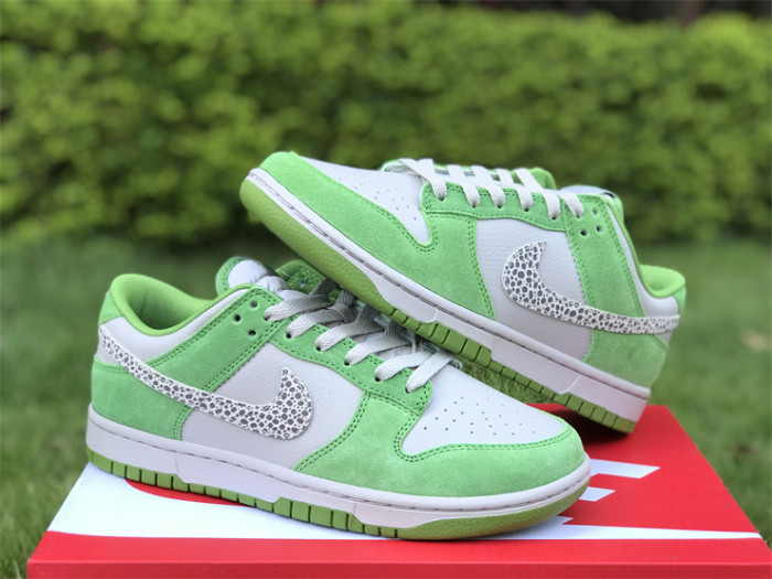 Authentic Nike Dunk Low “Safari Swoosh” Green