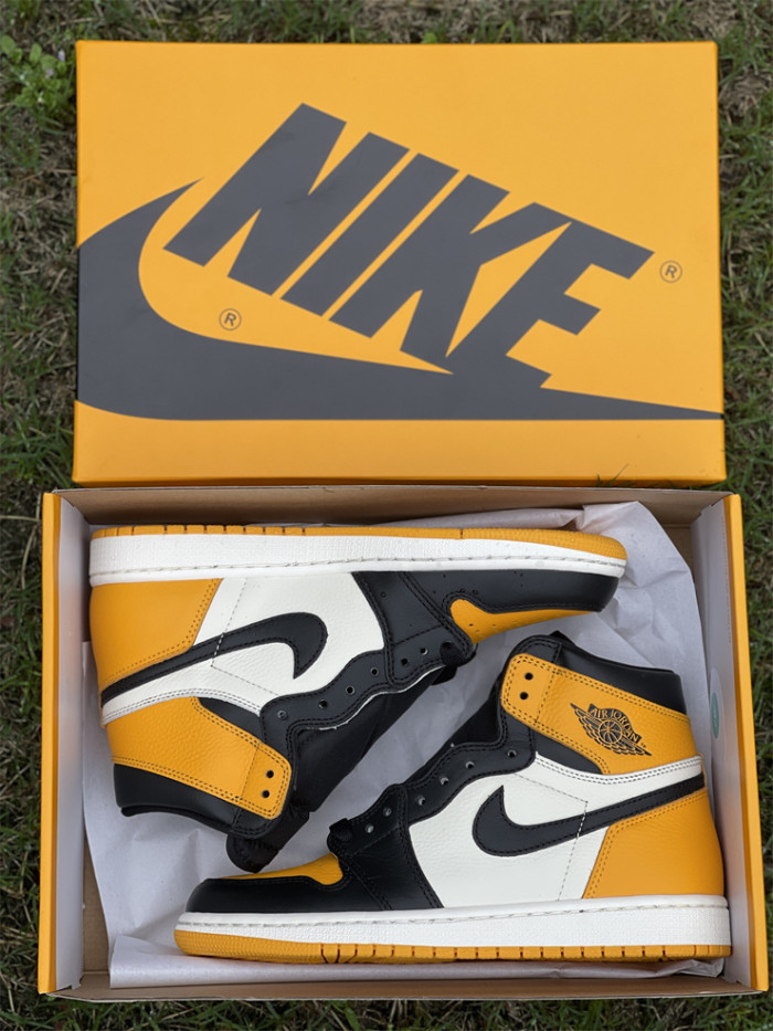 Authentic Air Jordan 1 High OG “Yellow Toe” 2022