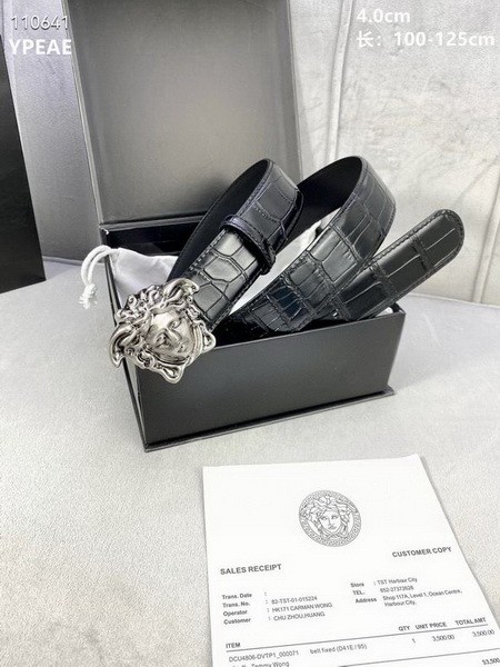 Super Perfect Quality Versace Belts(100% Genuine Leather,Steel Buckle)-1649