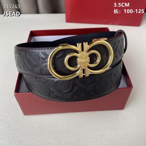 Super Perfect Quality Ferragamo Belts(100% Genuine Leather,steel Buckle)-1696