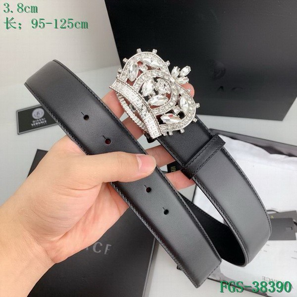 Super Perfect Quality Versace Belts(100% Genuine Leather,Steel Buckle)-1704