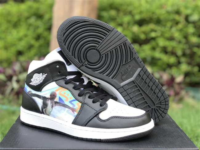 Authentic Air Jordan 1 Mid “Hologram” GS