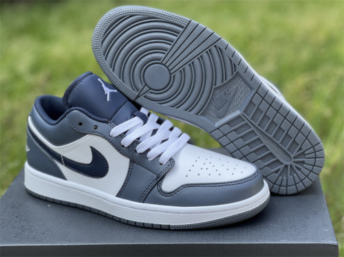 Authentic Air Jordan 1 Low Navy GS