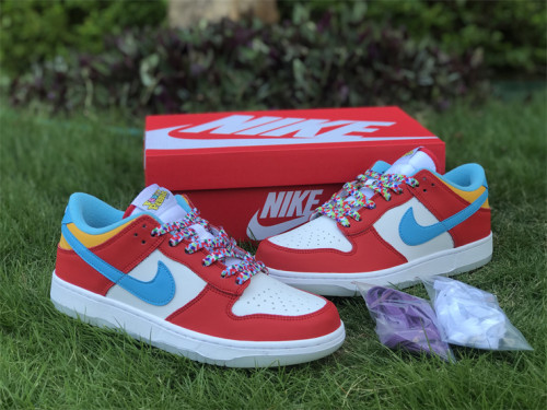 Authentic LeBron James x Nike Dunk Low “Fruity Pebbles”