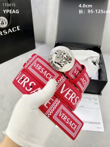 Super Perfect Quality Versace Belts(100% Genuine Leather,Steel Buckle)-1690