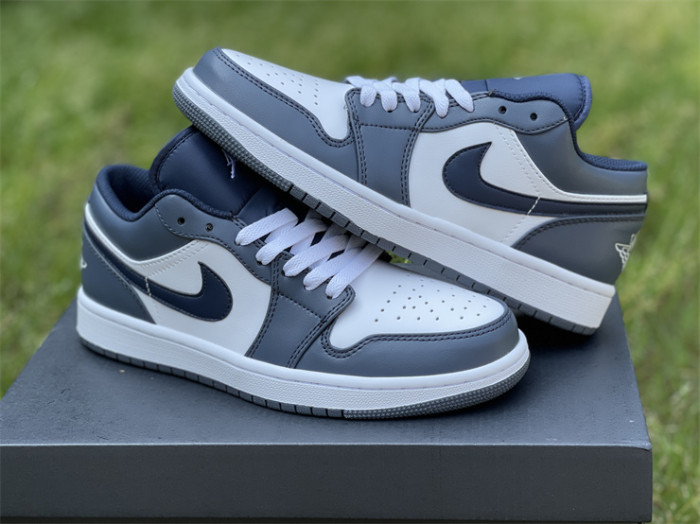 Authentic Air Jordan 1 Low Navy
