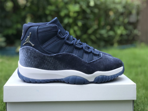 Authentic Air Jordan 11 Velvet “Midnight Navy” Women Shoes