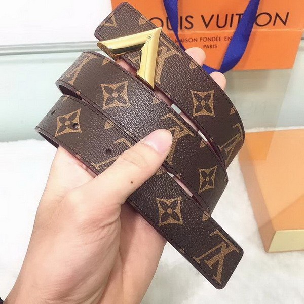 Super Perfect Quality LV Belts(100% Genuine Leather Steel Buckle)-3484