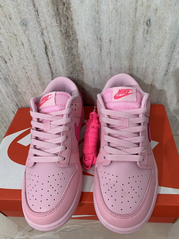 Authentic Nike Dunk Low “Triple Pink” Women Shoes