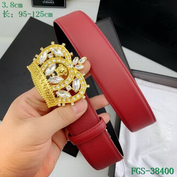 Super Perfect Quality Versace Belts(100% Genuine Leather,Steel Buckle)-1709