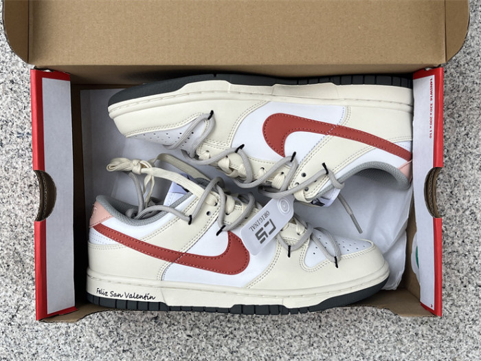 Authentic Nike SB Dunk Low White Iron Grey