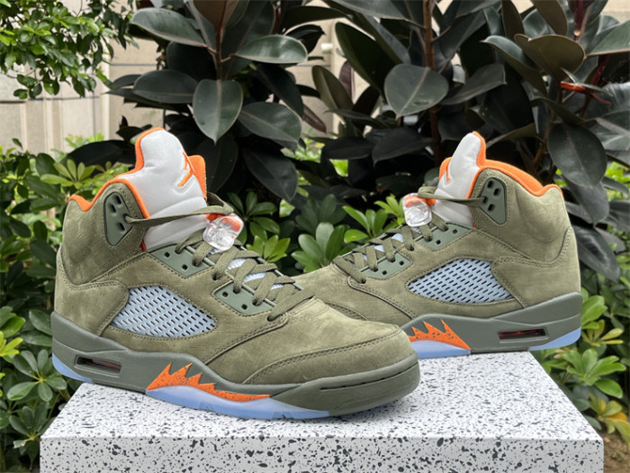Authentic Air Jordan 5 Retro “Olive”