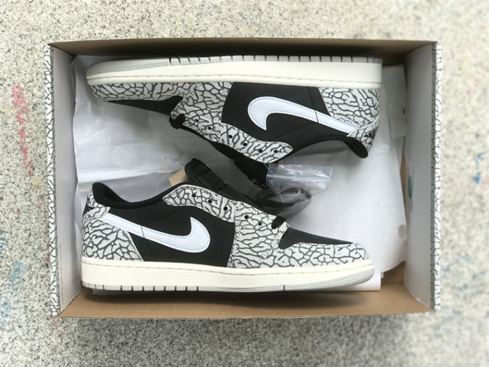 Authentic Air Jordan 1 Low OG “Black Cement”