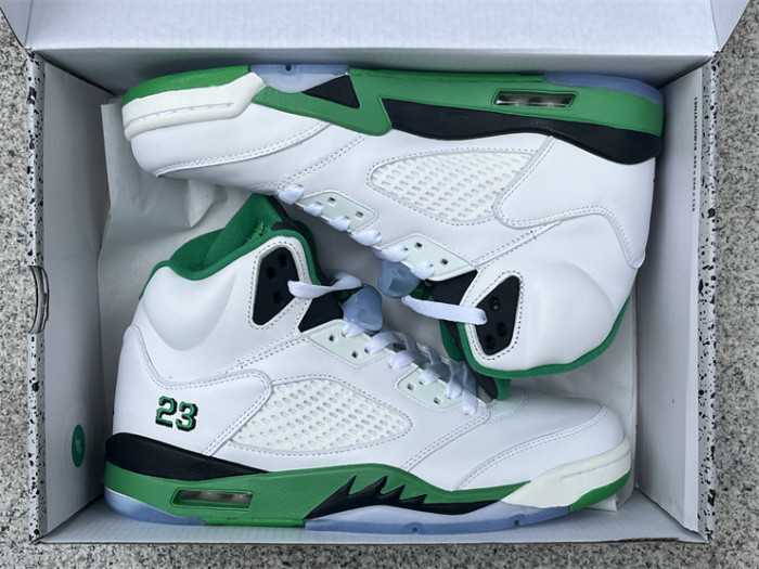 Authentic Air Jordan 5 Lucky Green