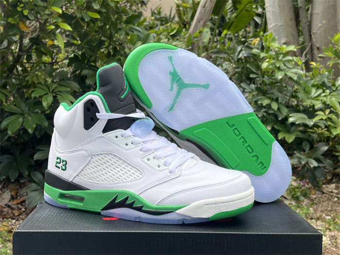 Authentic Air Jordan 5 Lucky Green