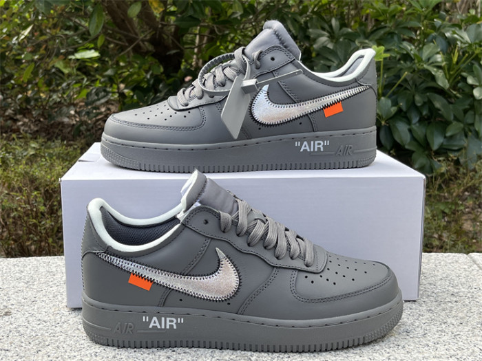 Authentic OFF-WHITE x Nike Air Force 1 Low “Grey”