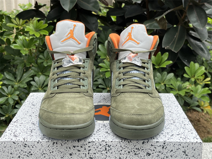 Authentic Air Jordan 5 Retro “Olive”