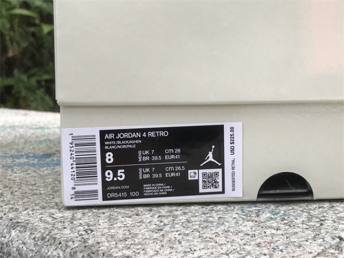 Authentic Nike SB x Air Jordan 4 White Black
