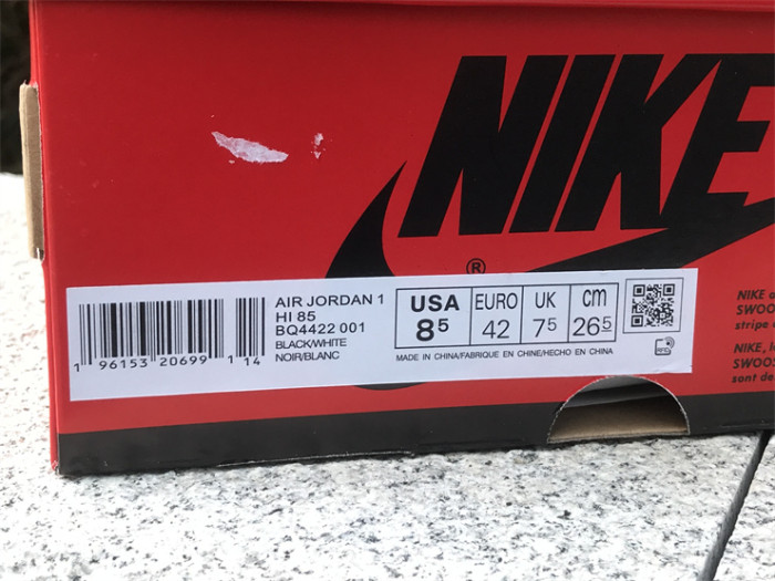 Authentic Air Jordan 1 ’85 Hi “Panda”