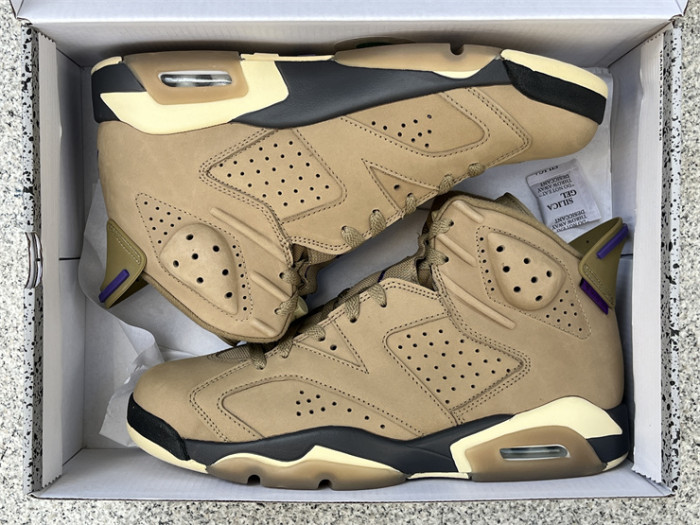 Authentic Air Jordan 6 Gore-Tex “Brown Kelp”