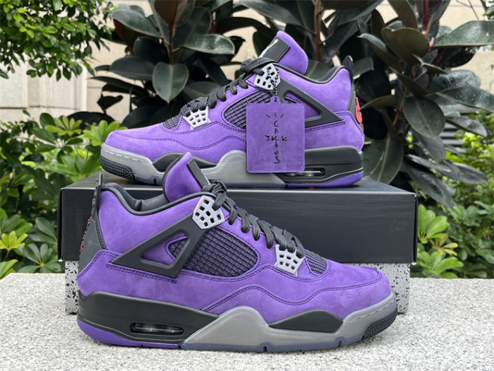 Authentic Travis Scott x Air Jordan 4 Purple(restock)