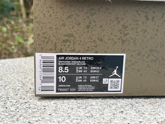Authentic Air Jordan 4 Craft “Olive”