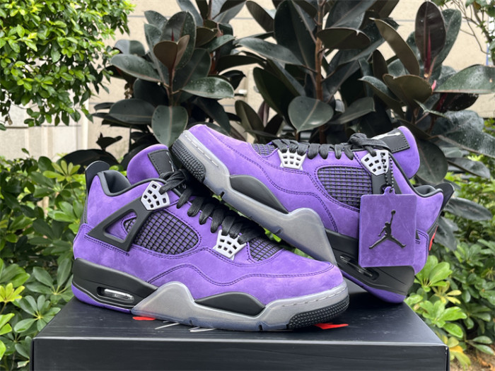 Authentic Travis Scott x Air Jordan 4 Purple(restock)