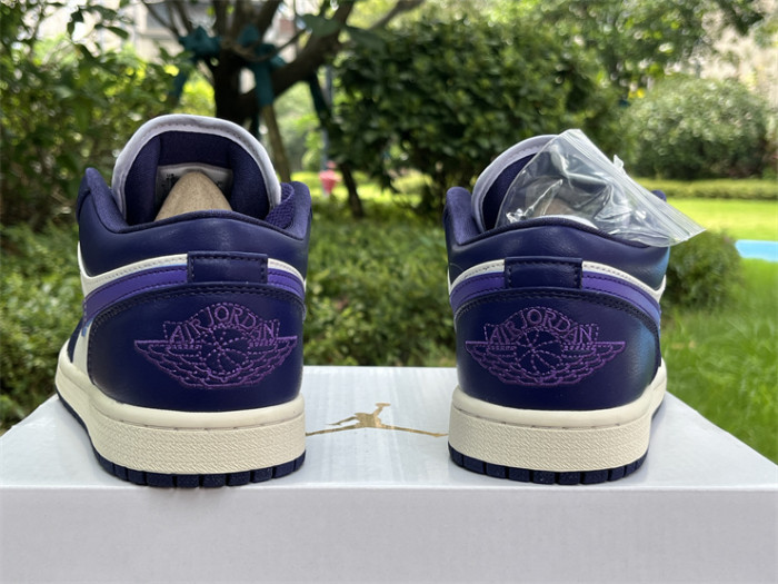 Authentic Air Jordan 1 Low “Sky J Purple”Women