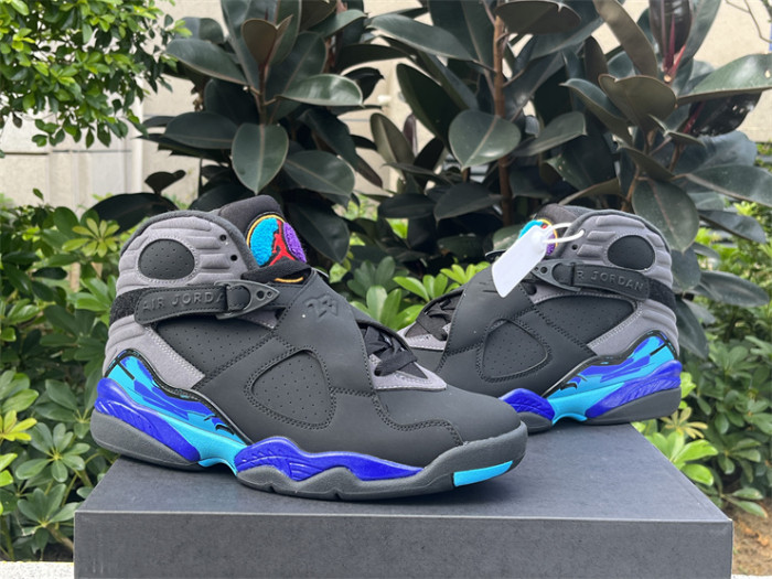 Authentic Air Jordan 8 Retro Aqua(restock)