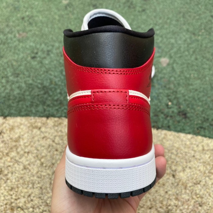 Authentic Air Jordan 1 Mid Black Toe Women