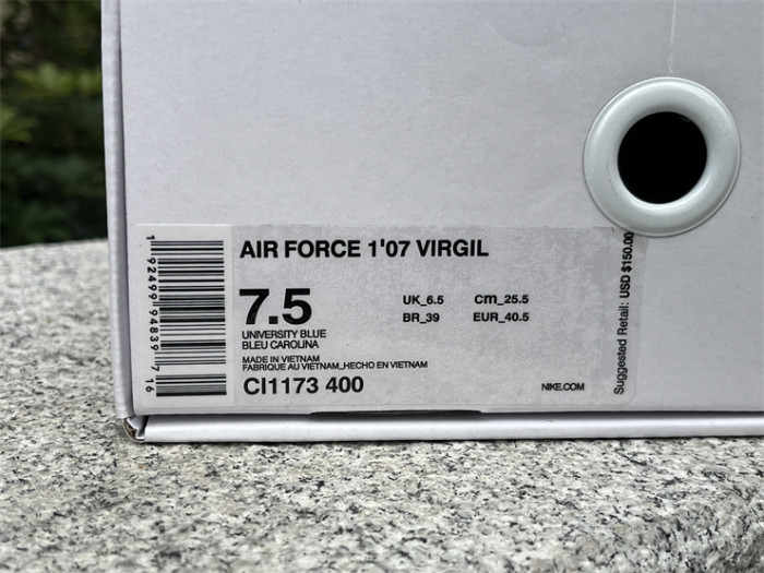 Authentic OFF-WHITE x Nike Air Force 1 “MCA” Custom